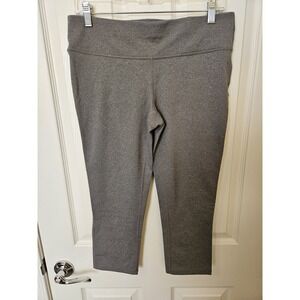 Prana Woman's Gray Yoga Capri Leggings, Size Large